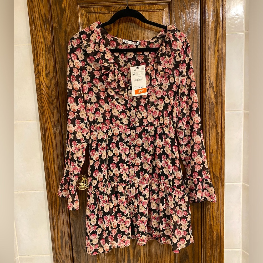 ZARA Floral Mini Dress